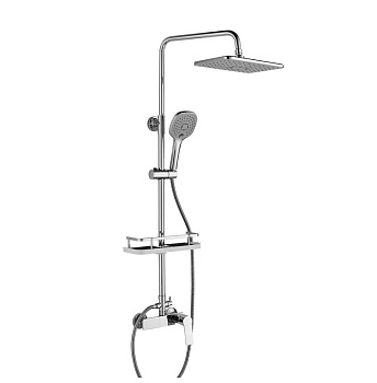 Смеситель одноруч. (35мм) RS27-46 для ванны с верхней лейкой  Троп. дождь хром ROSSINKA